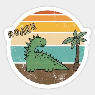 Dinosaur drawing Sticker